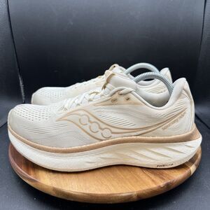 Saucony Ride 18 Women's Size 10.5 Running Shoes Sneakers Tan S11000-104 Vanilla